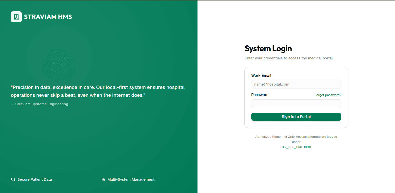 Hospital Management System snapshot